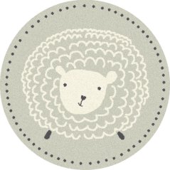 Kusový koberec Agnella Isfahan M Sheep Popolavý (kruhový)