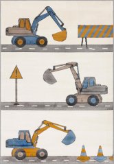 Kusový koberec FD Soft Koparki Perlový/Perlový