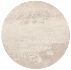 Kusový koberec Agnella Calisia Bran Biely (kruhový) (s lemom)