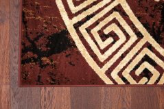 Kusový koberec Cheap K870A Hnedý