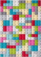 Kusový koberec Agnella Funky Top Super Klocki Amarylis