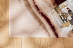 Kusový koberec Agnella Calisia Shell Krémový (s lemom)