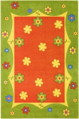 Kusový koberec Weltom Weliro Lúčka Zelený