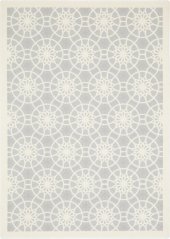 Kusový koberec Agnella Galaxy Azur Biely (s lemom)