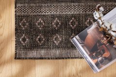 Kusový koberec Šnúrkový Fener Ribbon Hnedý