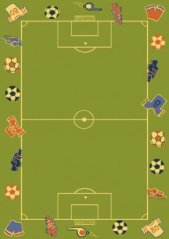 Kusový koberec Weltom Weliro Ihrisko Zelený