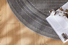 Kusový koberec Šnúrkový AR Adana Ramis Slate (kruhový)