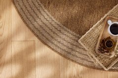 Kusový koberec Šnúrkový AR Adana Bloom Béžový (kruhový)