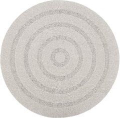 Kusový koberec Agnella Noble Oblos Jasny Sivý (kruhový) (s lemom)