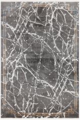 Kusový koberec Piran Marble Sivý Čierny