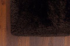 Kusový koberec Plush Shaggy Dark Čokoládový