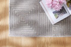 Kusový koberec Barcelona Teal Sivý