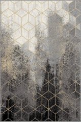 Kusový koberec Agnella Tempo Mastel Čierny (s lemom)