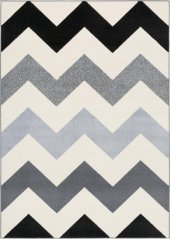 Kusový koberec Agnella Funky Top Super Zygzak Sivý