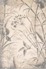 Kusový koberec Agnella Calisia M Botany Krémový (s lemom)