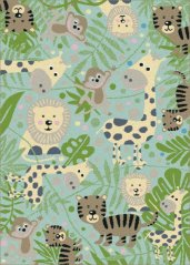 Kusový koberec FD Funky Top Jungla Mätový