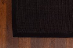 Kusový koberec Sisal Čierny/Čierny