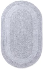 Kúpeľňový koberček Javo Cotton Popolavý (oválny)