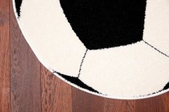 Kusový koberec Weltom Weliro Lopta Čierny (kruhový)