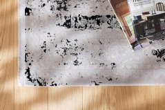 Kusový koberec Infinity A021AL Čierny Light Sivý