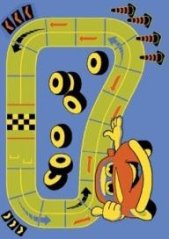 Kusový koberec Weltom Weliro DráhaModrý