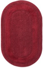 Kúpeľňový koberček Javo Cotton Bordový (oválny)