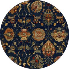 Kusový koberec Dywilan Superior Latica Navy (kruhový)