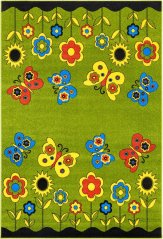 Kusový koberec Weltom Weliro Záhon Zelený