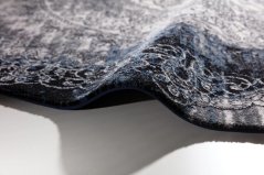 Kusový koberec Agnella Agnus Currus Čierny (kruhový) (s lemom)