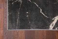 Kusový koberec Agnella Soft Shrink Čiernyy Antracitový