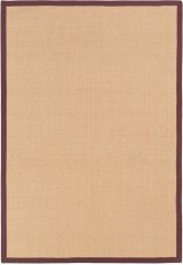 Kusový koberec Sisal Ľanový/Čokoládový