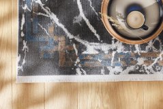 Kusový koberec Piran Marble Sivý Čierny