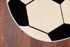 Kusový koberec Agnella Funky Top Kik Krémový (kruhový)