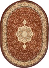 Kusový koberec Yesemek 5071A Hnedý (oválny)