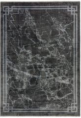 Kusový koberec Zehraya ZE03 Sivý Border