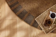 Kusový koberec Šnúrkový AR Adana Bati Béžový (kruhový)