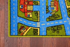 Kusový koberec Weltom Weliro Mesto Modrý