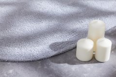 Kúpeľňový koberček Javo Cotton Popolavý (oválny)