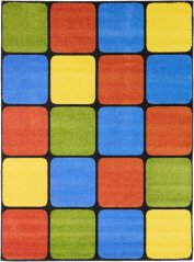 Kusový koberec Weltom Weliro Kocka Zelený