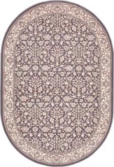 Kusový koberec Agnella Isfahan Itamar Antracitový (oválny)