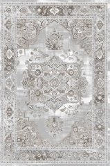 Kusový koberec Dywilan Presto 8 Light Sivý Sivý