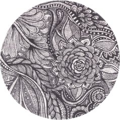 Kusový koberec Agnella Agnus Hejk Sivý (kruhový) (s lemom)