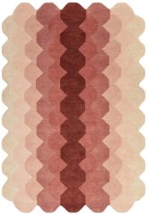 Kusový koberec Hive Ružový