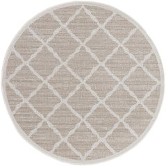 Kusový koberec Šnúrkový AR Adana Braid Sivý (kruhový)