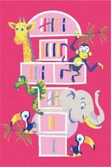 Kusový koberec Agnella Funky Top Tom Amarant