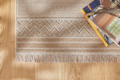 Kusový koberec Agnella Noble Oni Jasny Béžový (so strapcami)