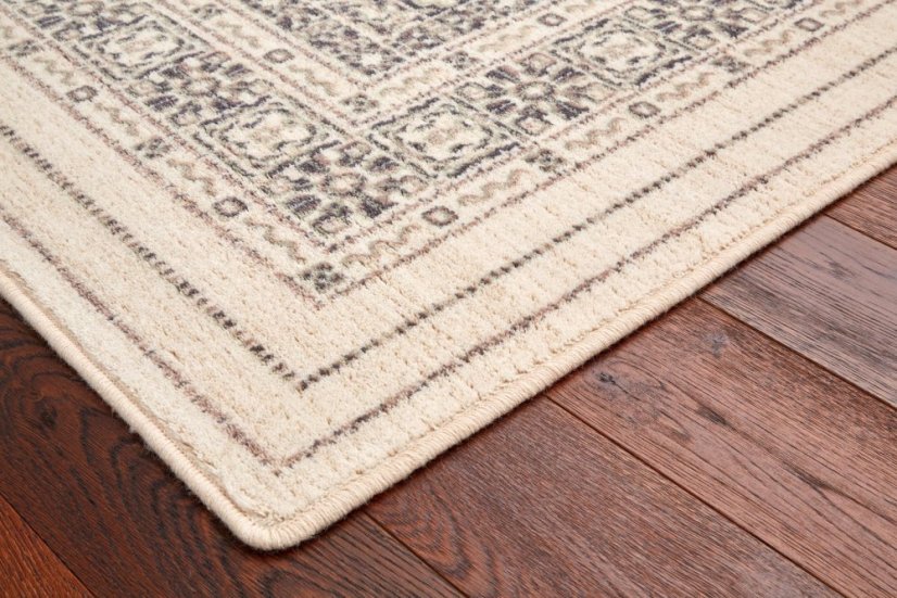 Kusový koberec Agnella Isfahan Sonkari Antracitovýowy