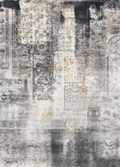 Kusový koberec Agnella Lush Sewing Popolavý (s lemom)