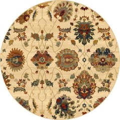 Kusový koberec Dywilan Superior Latica Krémový (kruhový)