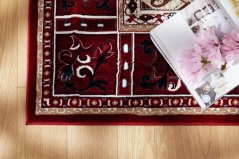 Kusový koberec Dywilan Rich Wiedeński Svetlobéžový/Červený